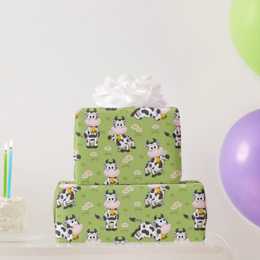 Landelijke Koeien Cadeaupapier (Feestgeschenken)