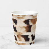 Landelijke koeienprint western country cowboy-fees papieren bekers (Achterkant)