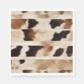 Landelijke Koeienprint Western Country Cowboy Fees Servet (Voorkant)