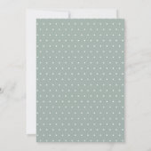 Landelijke krans babyshower uitnodiging (Achterkant)