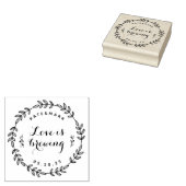 Landelijke krans 'Liefde is aan het brouwen' huwel Rubberstempel (Gestempeld)