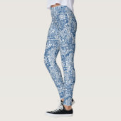 Landelijke kust wonen blauw leggings (Links)
