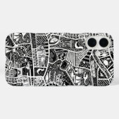 Landelijke kust wonen zwart Case-Mate iPhone case (Achterkant (horizontaal))
