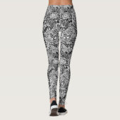 Landelijke kust wonen zwart leggings (Achterkant)