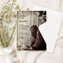 Landelijke laarzen bloemen country western baby sh