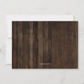 Landelijke laarzen western save the date kaart (Achterkant)