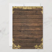 Landelijke Land Boots Koppel Shower Hout Bloem Kaart (Achterkant)