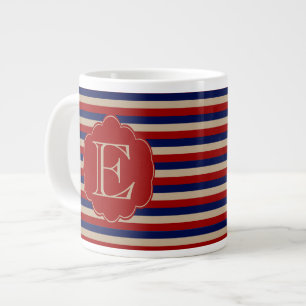 Landelijke land winter monogram grote koffiekop