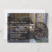 Landelijke landelijke huwelijksuitnodigingen met w kaart (Voorkant)