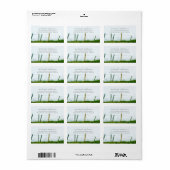 Landelijke Landelijke Omheining Rustieke Bruiloft Etiket (Full Sheet)