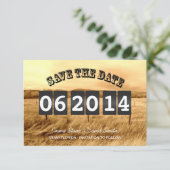 Landelijke landelijke trouwkaart aankondigingen (Staand voorkant)