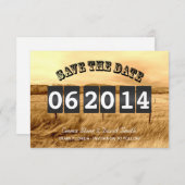 Landelijke landelijke trouwkaart aankondigingen (Voorkant / Achterkant)