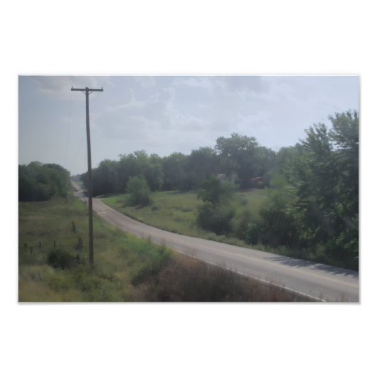 Landelijke Landweg Foto Afdruk (Voorkant)