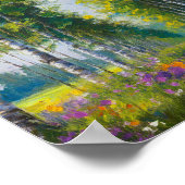 Landelijke landweg roestige print (Hoek)