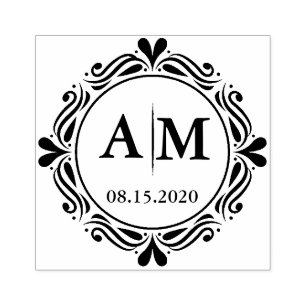 Landelijke laurier landelijke krans Bruiloft Rubberstempel