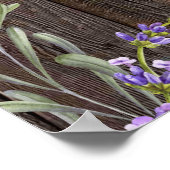 landelijke lavendel bruiloft welkom bord poster (Hoek)