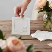 Landelijke lijst Westerse Hoefijzer Monogram Bruil Folie Servetten