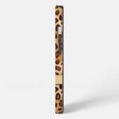 Landelijke Luipaardprint Huid Voeg Naam Toe iPhone Hoesje (Linkerkant)