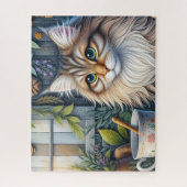 Landelijke Maine Coon Kat Legpuzzel (Verticaal)