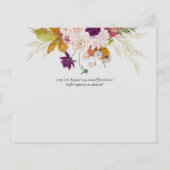 Landelijke Maroon Ginger Blush Bruiloft (Achterkant)