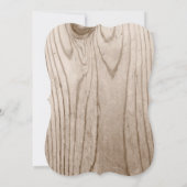 Landelijke Mason Jar Rustic Wood Wedding Invitatio Kaart (Achterkant)