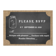 Landelijke Mergelpot Krijtbord Jute Huwelijks RSVP