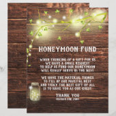 Landelijke metselkoordlampjes huwelijksreis fonds briefhoofd (Voorkant / Achterkant)