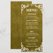 Landelijke Mexicaanse Trouw Menu Kaart (Voorkant / Achterkant)