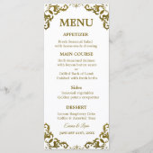 Landelijke Mexicaanse Trouw Menu Kaart (Voorkant)