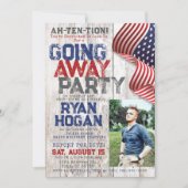 Landelijke militaire foto Afscheidscadeau Afscheid Kaart (Voorkant)