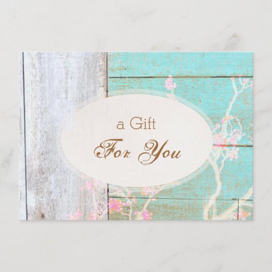 Landelijke Mode, alleenverkoop, cadeaubon (Voorkant)