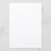 Landelijke moderne bruiloft. Landelijk schrifttype Menu (Achterkant)