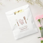 Landelijke Moderne Chef Keuken Spullen Baby Shower Bedankzakje (Gezegeld)