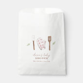 Landelijke Moderne Chef Keuken Spullen Baby Shower Bedankzakje (Voorkant)