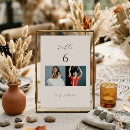 Landelijke moderne script kinderfoto's als kaart