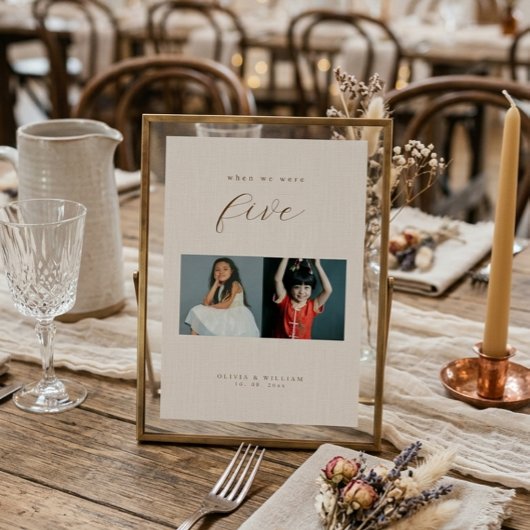 Landelijke moderne script kinderfoto's als kaart