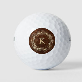 Landelijke Monogram Elegante Maatwerk Golfballen