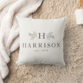 Landelijke monogram huwelijkskussen kussen (Deken)
