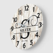 Landelijke Monogram S Country Grote Klok (Hoek)