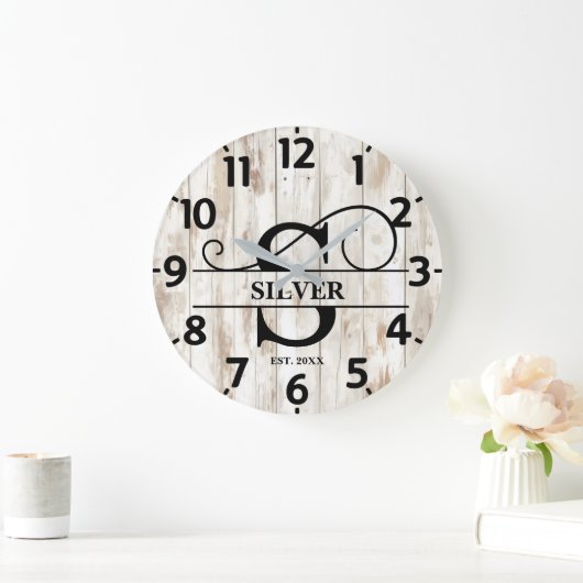 Landelijke Monogram S Country Grote Klok (Huis)