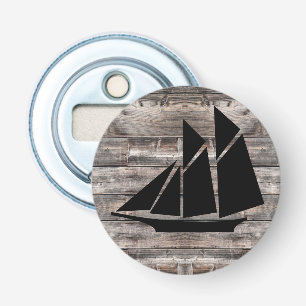 landelijke nautische ZEILSCHIP   Button Flesopener