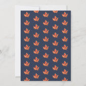 Landelijke Navy Herfst Eettafel Uitnodiging (Achterkant)