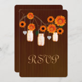 Landelijke Oranje Metselwerk Pot Responsekaart Kaart (Voorkant / Achterkant)