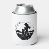 Landelijke Paard Cowgirl Western Equestrian Blikjeskoeler (Blikje Voorkant)