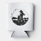 Landelijke Paard Cowgirl Western Equestrian Blikjeskoeler (Voorkant)