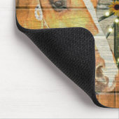 Landelijke paardenzonneschijven wagonwiel cowboyla muismat (Hoek)