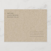 Landelijke paarse bloemige bladerige trouw dank je briefkaart (Achterkant)