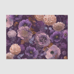 Landelijke paarse botanische vette vintage boho bl tissuepapier