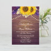 Landelijke Paarse Gele Zonnebloem Bloem Boerenstij (Staand voorkant)