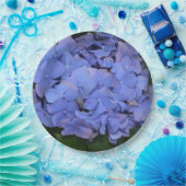 Landelijke paarse Hydrangea macrophylla Papieren Bordje (Feest)